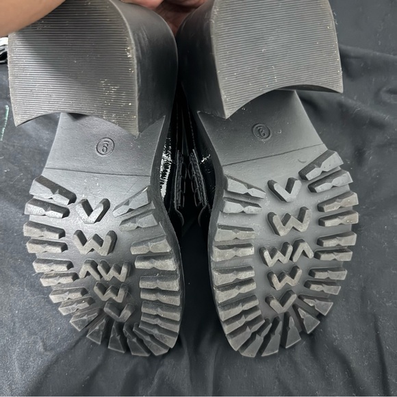 A New Day Black Patent‎ Leather Chunky Loafers - Picture 7 of 7